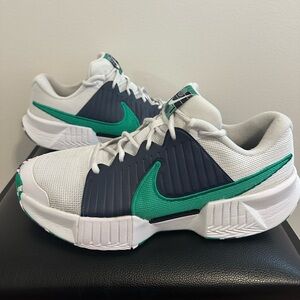 Nike Zoom Challenge PB Men's Size 12.5 Green Black White Pickleball Shoes